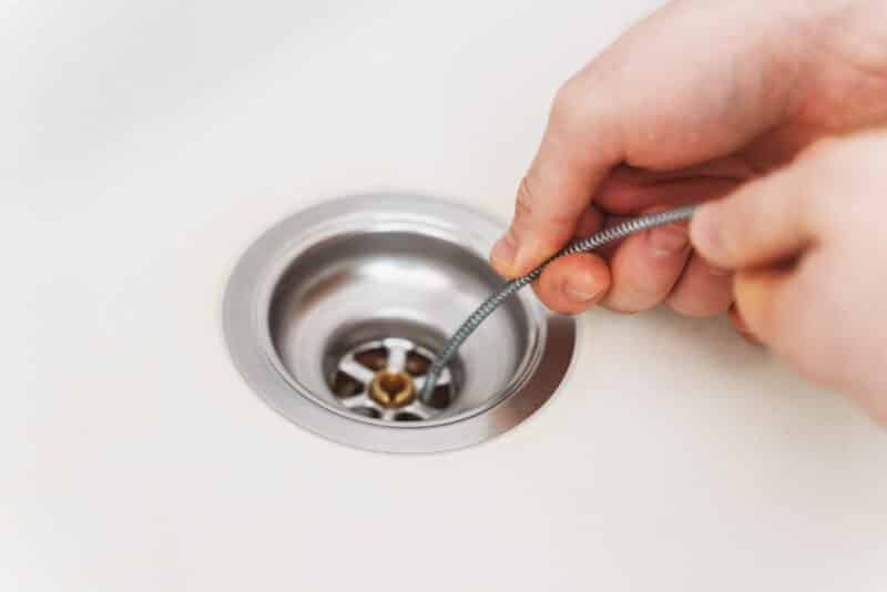 drain cleaning and plumbing repair in kitchen sink