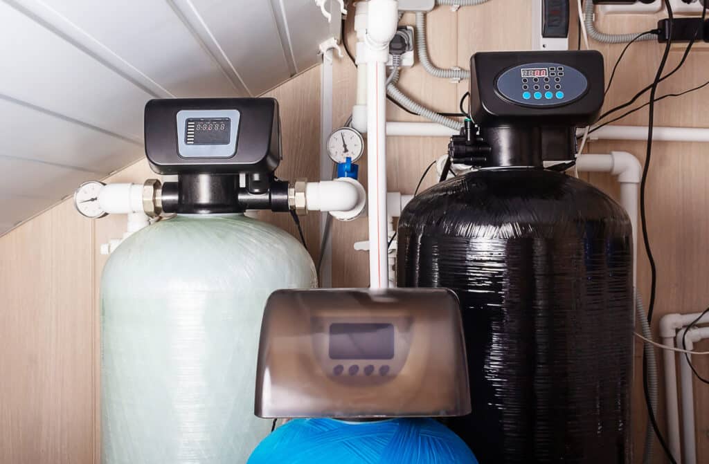 water softener installation in Anaheim home
